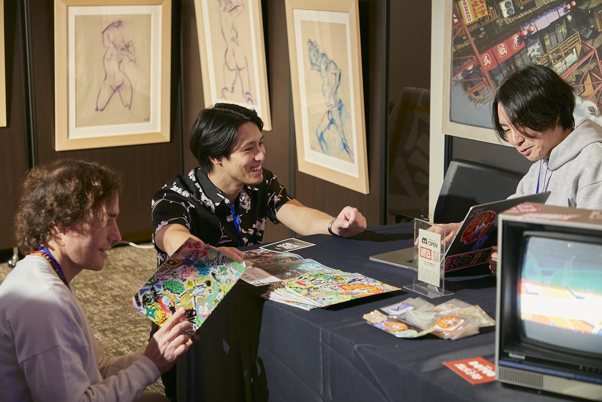Tokyo Anim Uniteでのヨーヘイさんやゲスト、来場者の様子